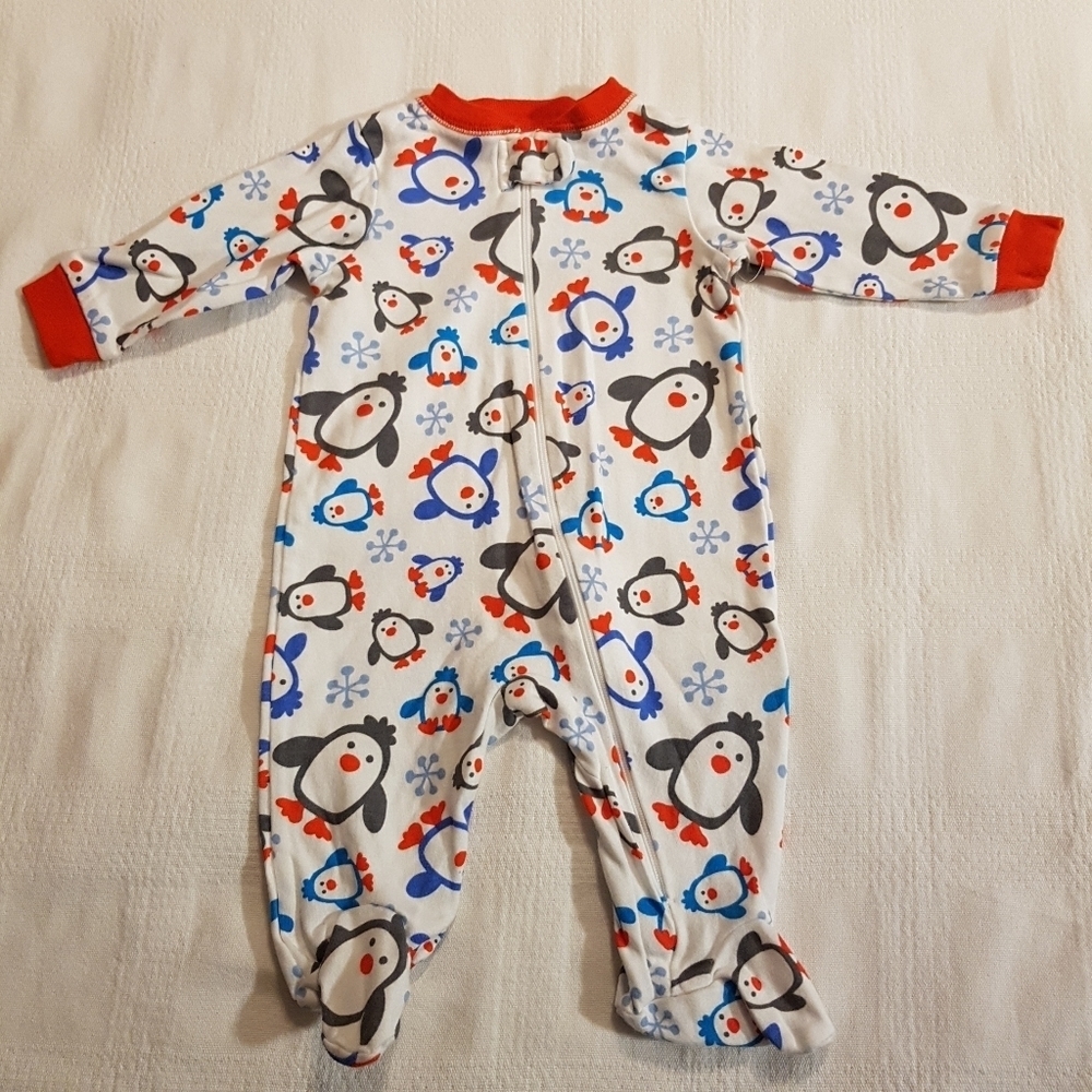 Penguin 0-3 months sleeper full zipper